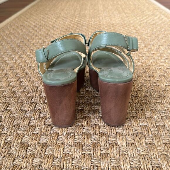 New Without Box Leather And Wood Platform Heel By Alexandre Birman - Picture 3 of 8